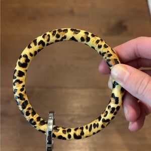 Leopard/Cheetah print Silicone Big O Key Ring